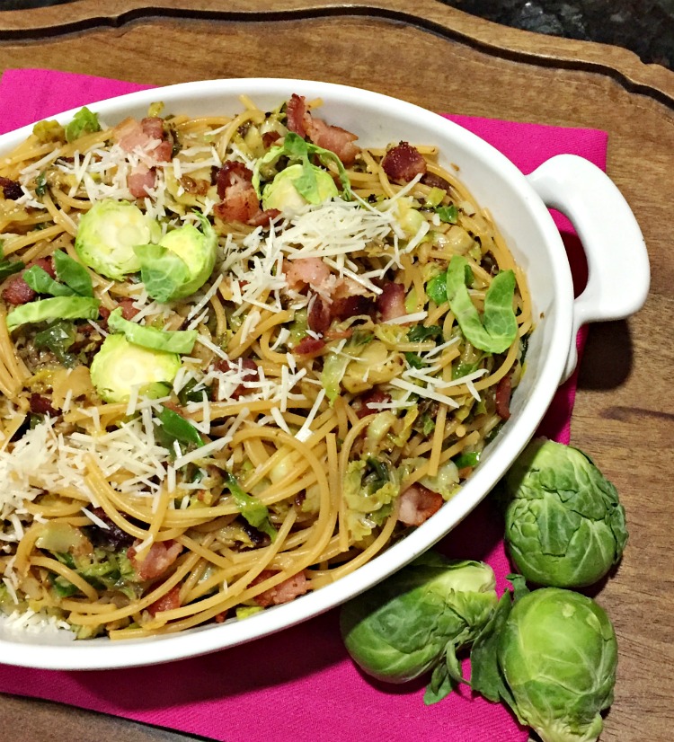 Spaghetti with Brussels Sprouts Designs