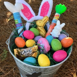 Filled Easter Galvanized Bucket