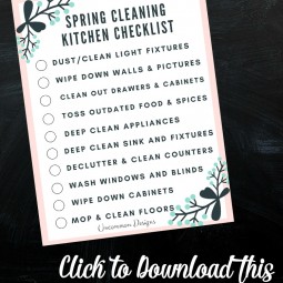 Spring Kitchen Cleaning Checklist