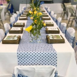 How to have chic sports banquet decorations that don't break the bank. It can be done!