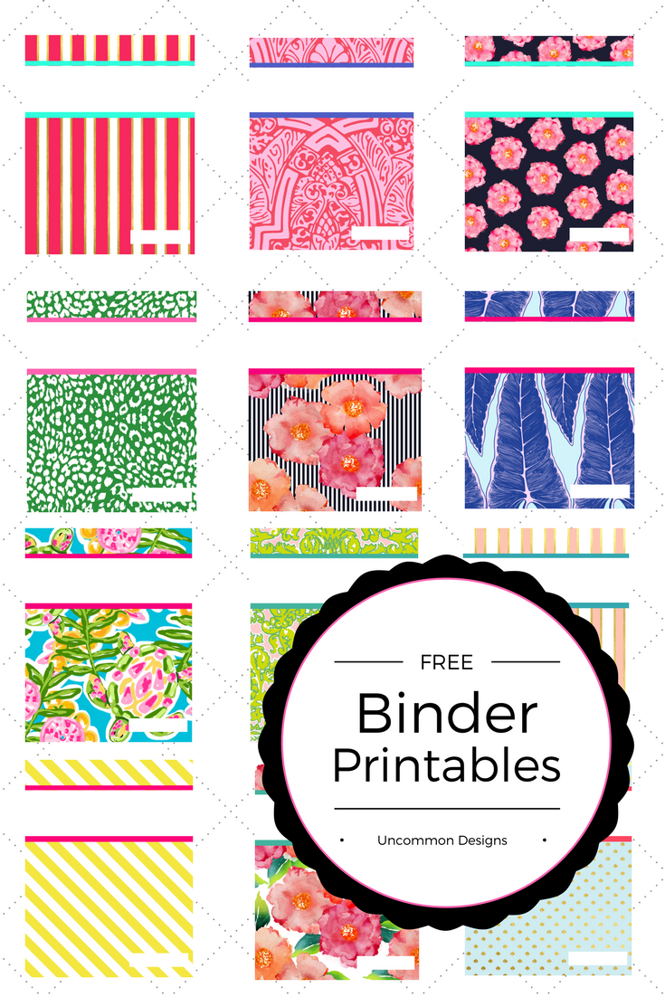 Free Binder Printables Designs