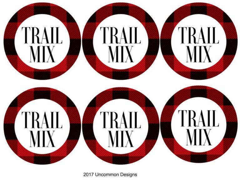 Homemade Trail Mix and Free Printable Labels