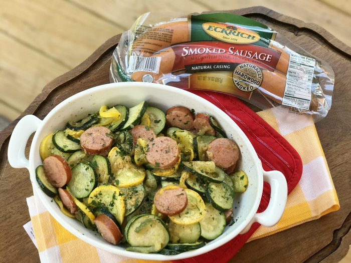 simple and spicy smoked sausage skillet uncommon designs