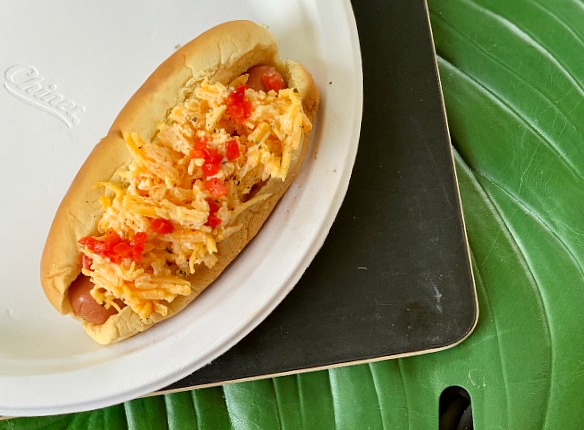 Grilled Pimiento Cheese Hot Dogs