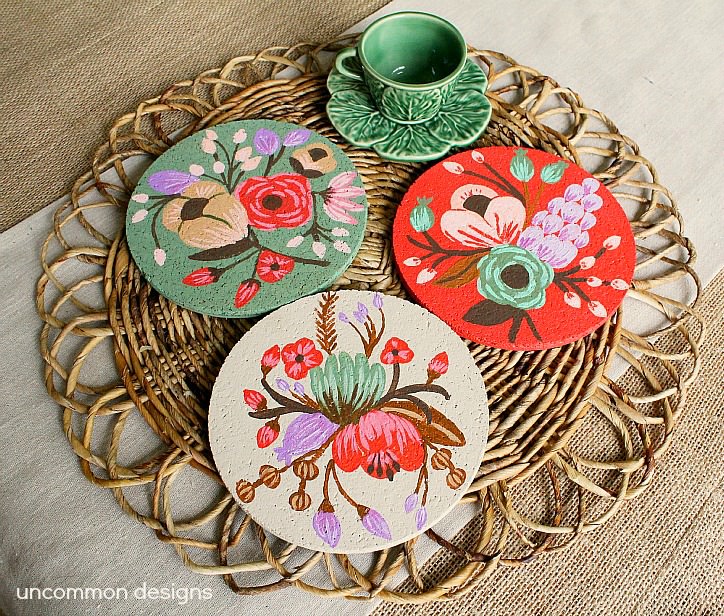 Painted-Cork-Coasters-Knockoff-2