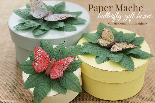 Paper Mache Gift Bo Uncommon Designs Gorgeous Erfly Gift Bo Made From Paper Mache A In Itself Via Uncommon