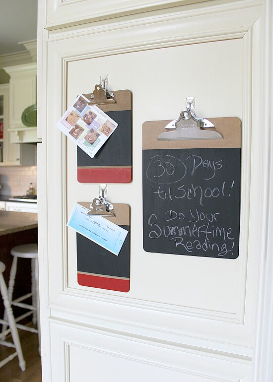 How To Make Chalkboard Clipboards